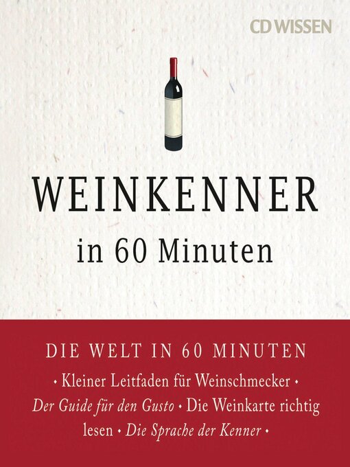 Title details for Weinkenner in 60 Minuten by Gordon Lueckel - Available